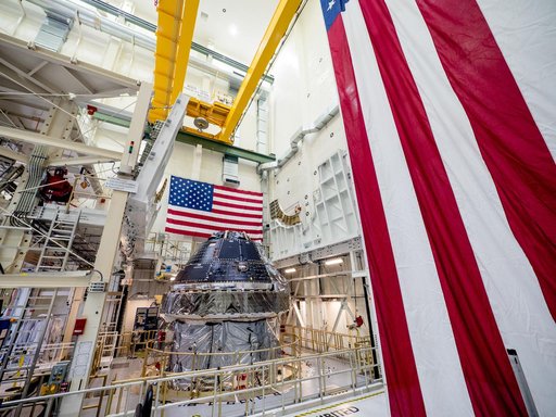 Vice President Unveils NASA Spacecraft for Artemis 1 Lunar Missi