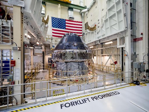 Vice President Unveils NASA Spacecraft for Artemis 1 Lunar Missi