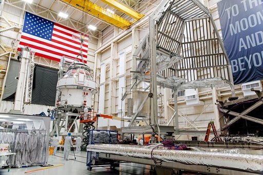 Orion Spacecraft for Artemis I Prepared for Thermal Test at NASA