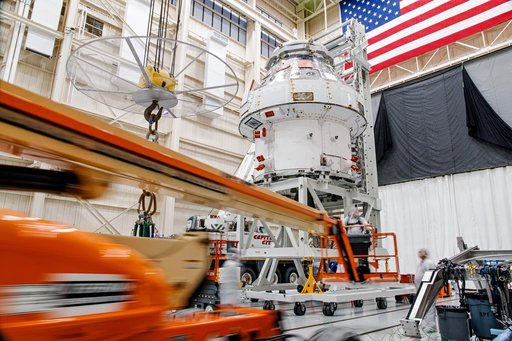 Orion Spacecraft for Artemis I Prepared for Thermal Test at NASA