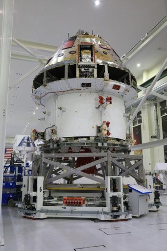 Orion Spacecraft Adapter (SA) Cone Install