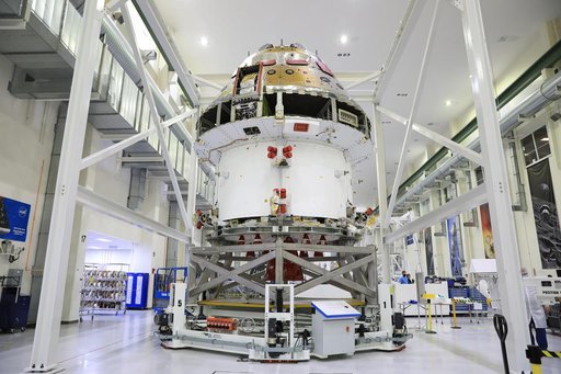 Orion Spacecraft Adapter (SA) Cone Install