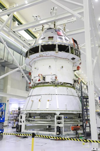 Orion Spacecraft Adapter (SA) Cone Install