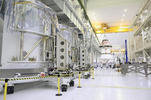 Orion Spacecraft Adapter (SA) Cone Install