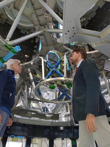 Artemis III Service Module Structure ready to ship