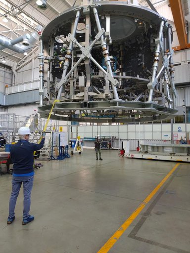 Artemis III Service Module Structure ready to ship