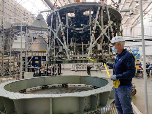 Artemis III Service Module Structure ready to ship