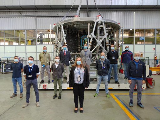 Artemis III Service Module Structure ready to ship