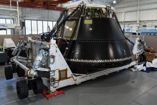 Orion Structural Test Article arrives at Langley