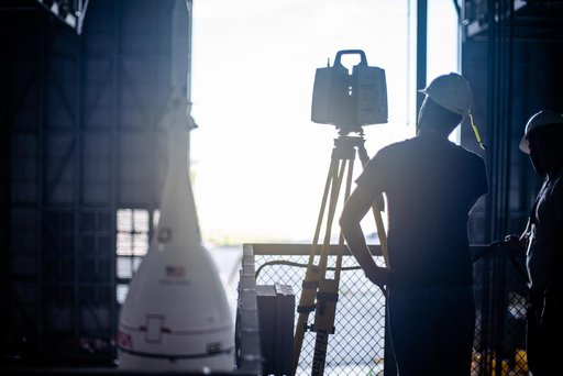 Orion arrives at the VAB