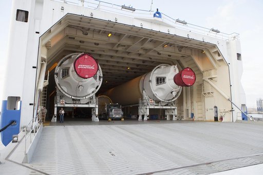 Delta IV H components arrive at KSC
