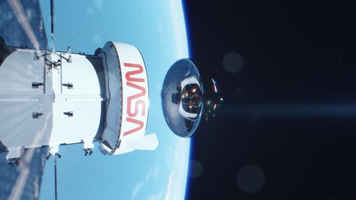 Artemis I artist's concept - returning home