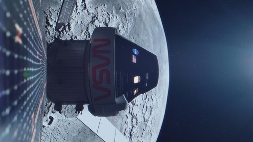 Artemis I artist's concept - lunar flyby