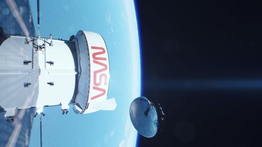 Artemis I artist's concept - returning home
