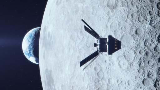 Artemis I artist's concept - lunar flyby