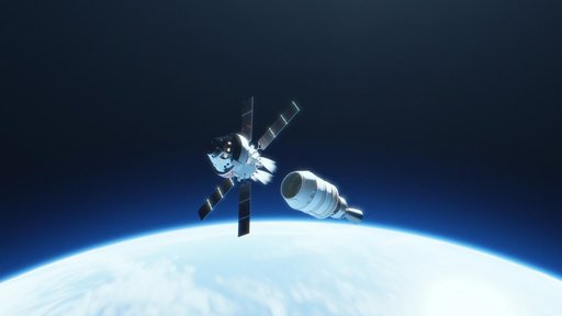 Artemis I artist's concep - upper stage separation
