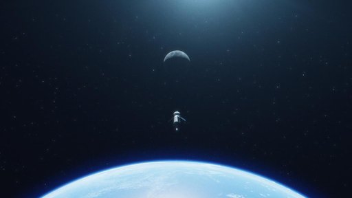 Artemis I artist's concept - Earth departure