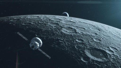 Artemis I artist's concept - earthrise