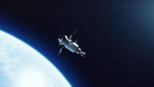 Artemis I artist's concept - solar wing deployment