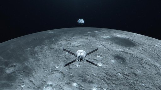 Artemis I artist's concept - earthrise