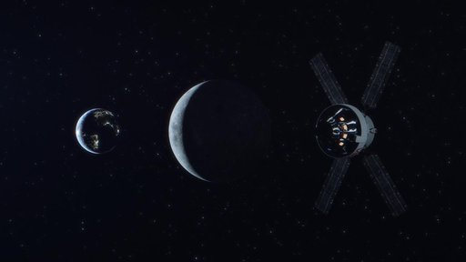 Artemis I artist's concept - distant retrograde orbit
