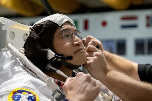 Crew-10 NBL ISS EVA Maintenance 1 Suit Up with Nichole Ayers and Takuya Onishi