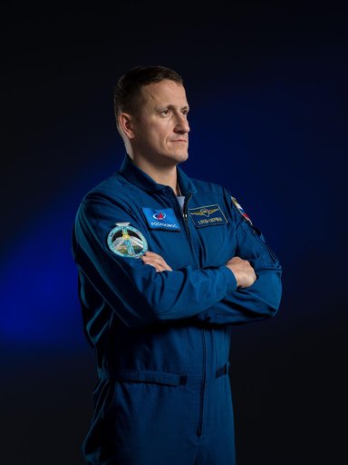 Roscosmos cosmonaut Sergey Kud-Sverchkov poses for a portrait at NASA's Johnson Space Center