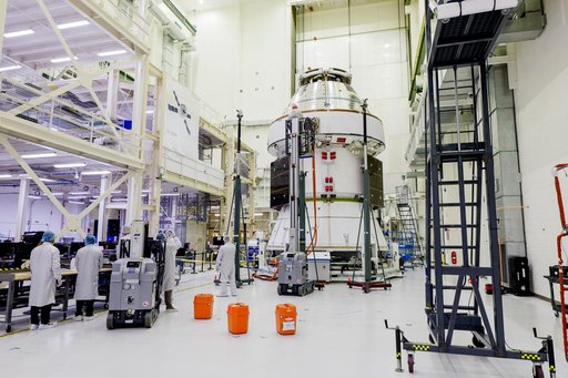 Artemis II Orion Solar Array Wings Installed