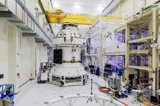 Artemis II Orion Solar Array Wings Installed