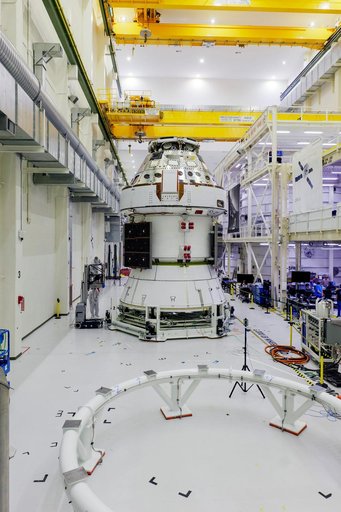 Artemis II Orion Solar Array Wings Installed