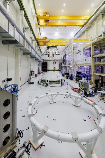 Artemis II Orion Solar Array Wings Installed