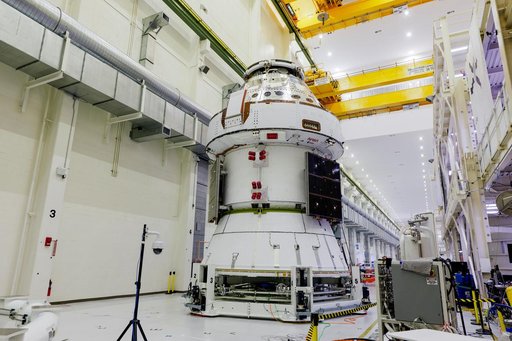 Artemis II Orion Solar Array Wings Installed