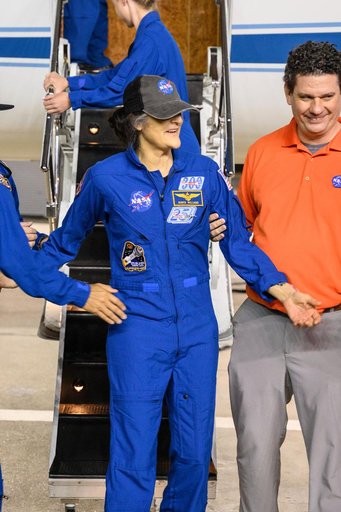 NASA astronaut Suni Williams returns to Johnson Space Center