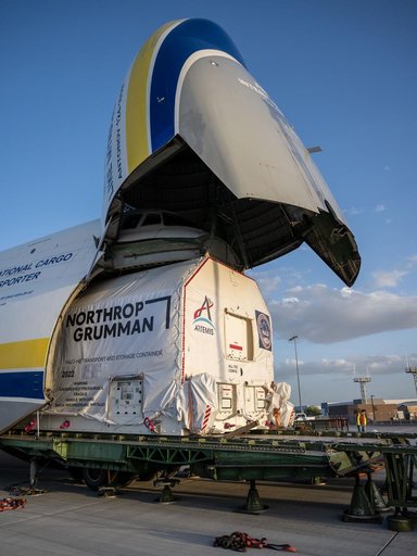 US Arrival of Gateway Module Marks Milestone for First Lunar Space Station  (jsc2025e034721)