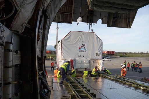 Gateway’s HALO Begins Journey from Italy to Arizona (jsc2025e034732)