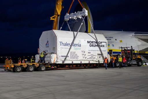 US Arrival of Gateway Module Marks Milestone for First Lunar Space Station  (jsc2025e035267)