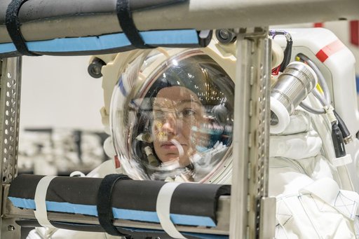 Canadian Space Agency Astronaut Jenni Gibbons Suits Up
