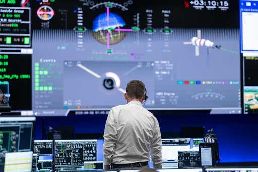 Lead Artemis II Flight Director Jeff Radigan During the Proximity Operations Demonstration