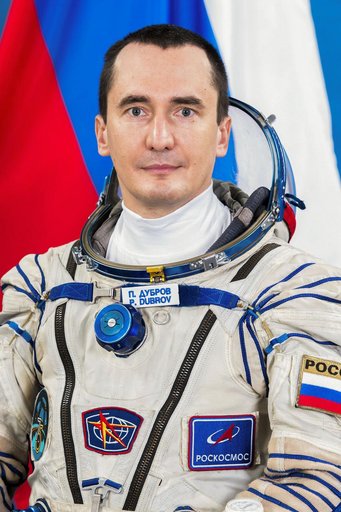 Roscosmos cosmonaut and Soyuz MS-29 commander Pyotyr Dubrov poses for a portrait