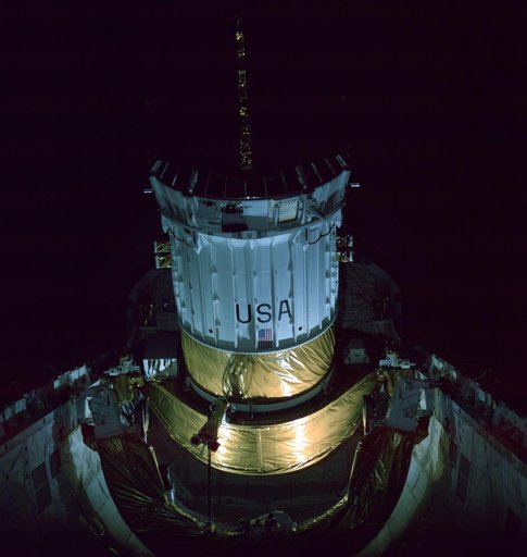 Deployment of the TDRS by STS-6 Challenger
