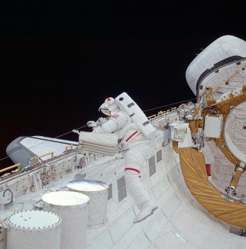 Astronaut Story Musgrave during STS-6 EVA