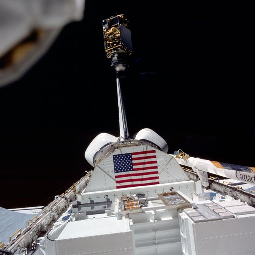 View of the INSAT/PAM-D being deployed