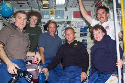 Expedition Two and STS-104 joint crew portrait