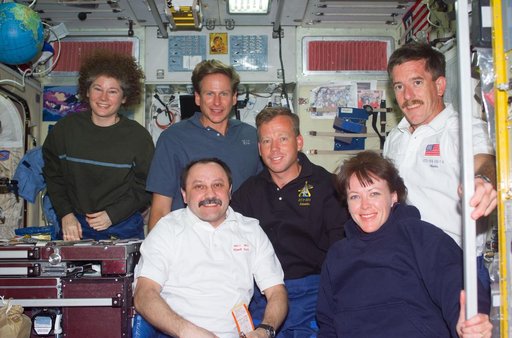 Expedition Two and STS-104 joint crew portrait