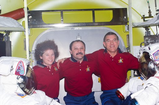 Expedition Two Crew photo in Quest airlock