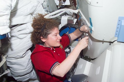 Expedition Two Helms in Quest airlock
