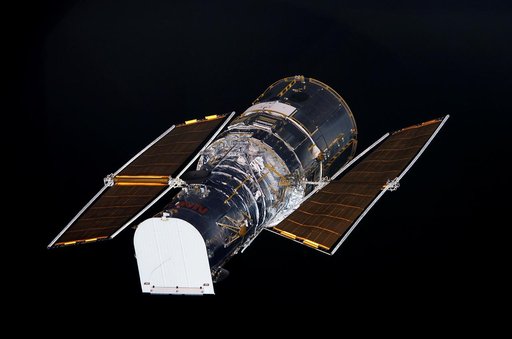 Hubble Space Telescope prior to grapple by STS-109 orbiter Columbia