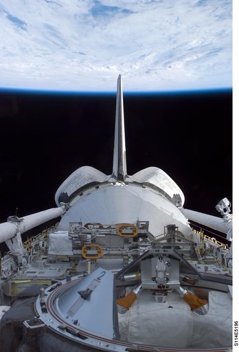View of the Discovery's payload bay