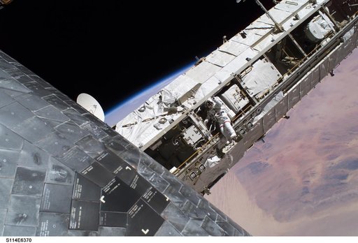 P1 truss seen during EVA 3