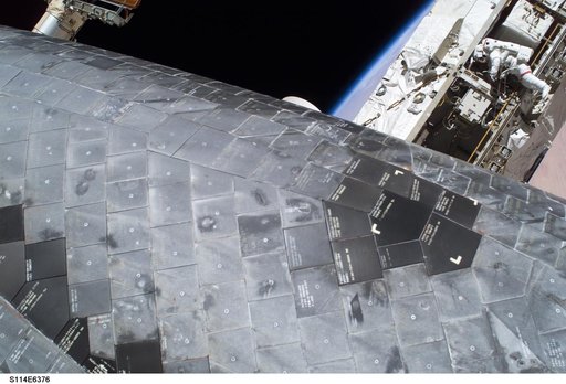 Tile survey taken during EVA 3